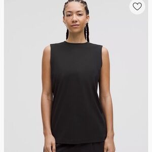 lululemon athletica Black Muscle Tee  All Yours Organic Cotton Tank Top